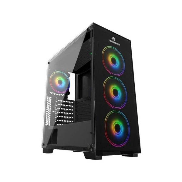 GameboosterGB-PE05B 600w 80+ USB3.0 Full Siyah Tempered Glass RGB Fanlı kasa