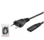 HADRON HDX5566 TEYP POWER KABLO 1.5MT 42PIN 1MM UZUN SOKET AMBALAJLI  SİYAH - Görsel 2