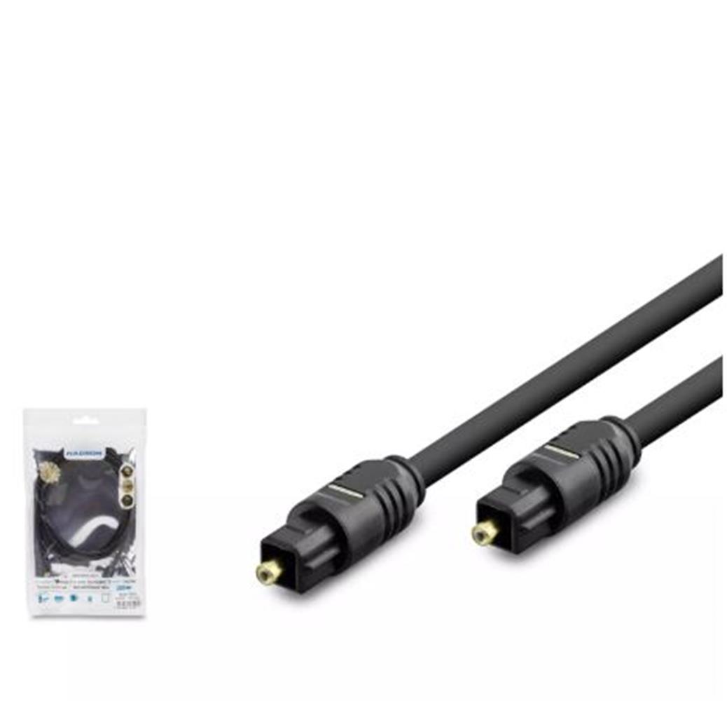 115727 HADRON HDX7805 FIBER OPTICAL KABLO PVC 1.5M SİYAH - Görsel 1