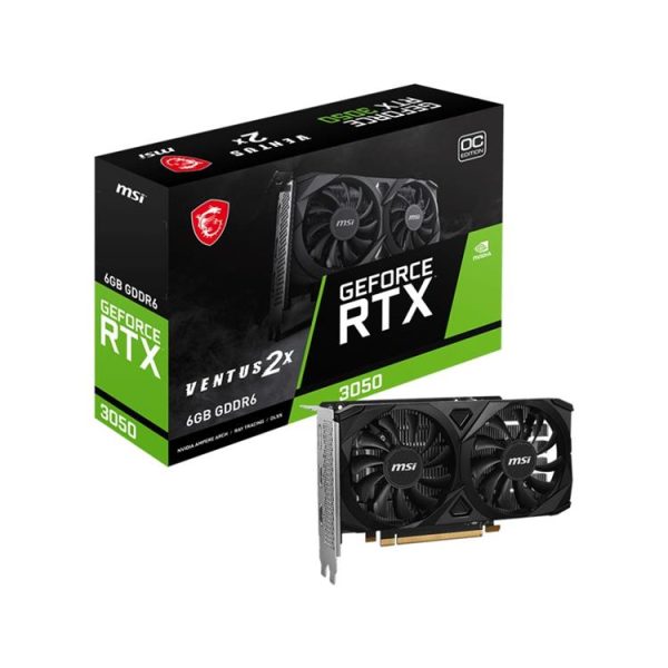 Msı VGA Geforce Rtx3050 Ventus 2x E 6g Oc RTX3050 6gb Gddr6 96B DX12 X8 (1xdp 2xhdmı) Ekran Kartı