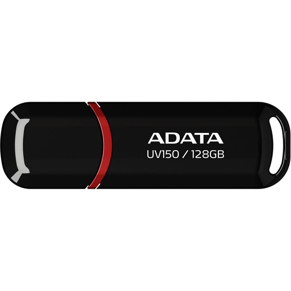 116016 ADATA UV150-128GB USB3.2 Gen1 Black Flash Bellek - Görsel 1