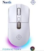 North Odin Pro WL Beyaz 26K DPI 750 IPS 70G UltraLight RGB Kablosuz Gaming Mouse - Görsel 2