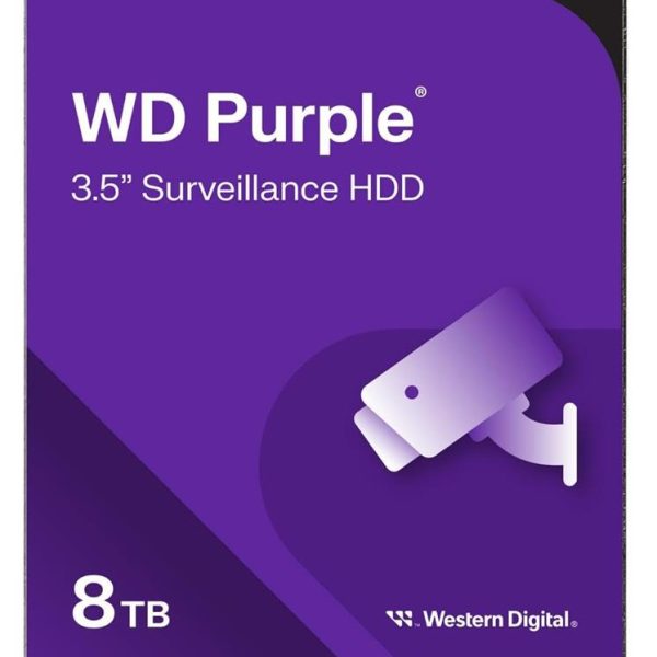 Wd 8Tb Purple WD85PURZ 5400RPM 256MB 7x24 Güvenlik Harddisk (Resmi Distribitör Ürünü)