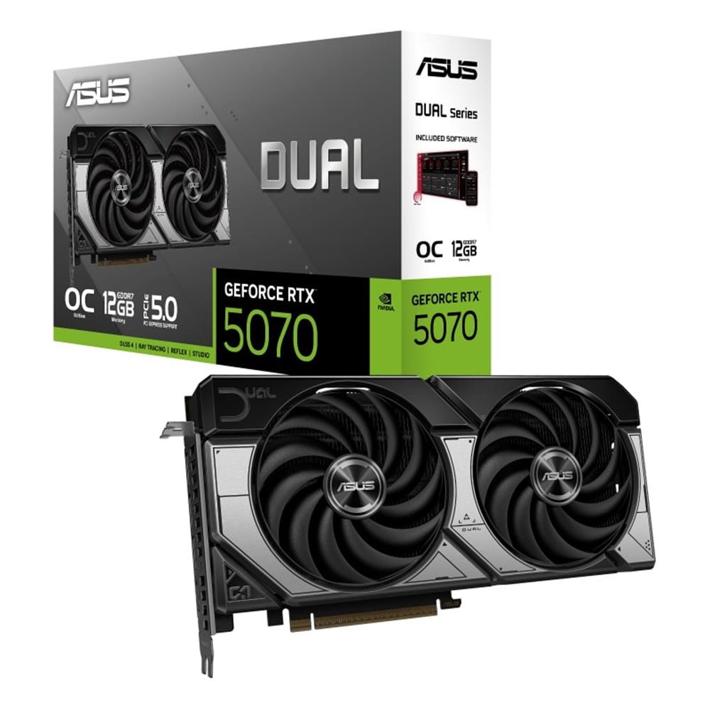 116216 Asus Dual GeForce RTX5070 12GB OC Edition DUAL-RTX5070-O12G GDDR7 192Bit Gaming (Oyuncu) Ekran Kartı - Görsel 1