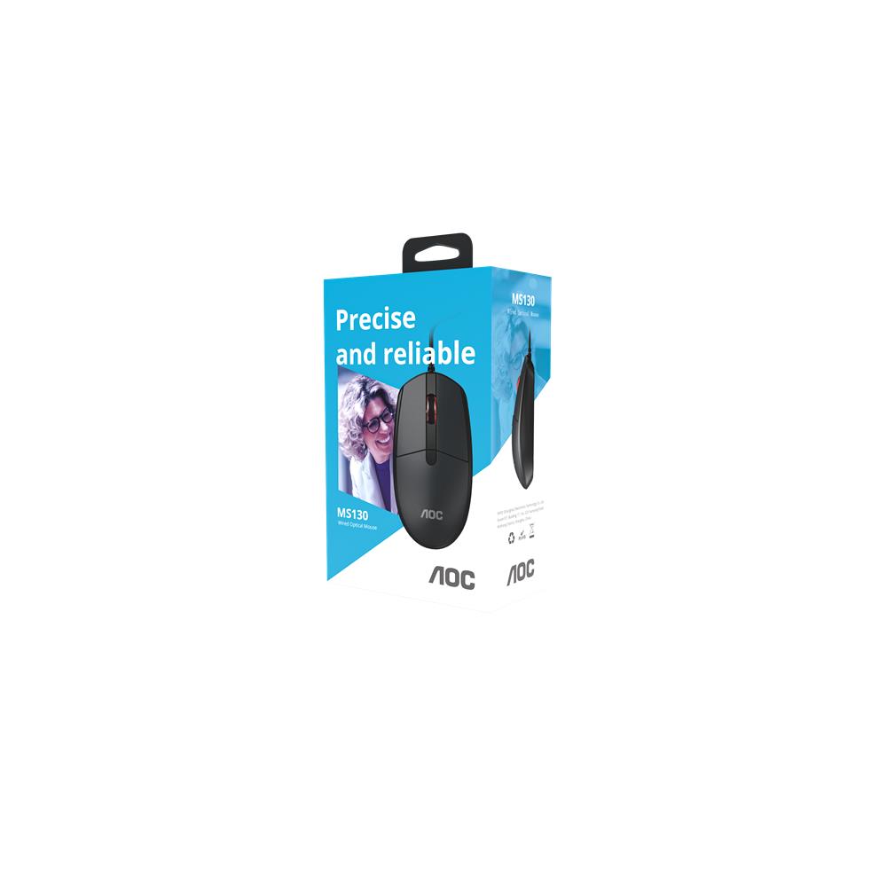 116232 AOC MS130B-LA Kablolu Ofis Mouse - Görsel 1