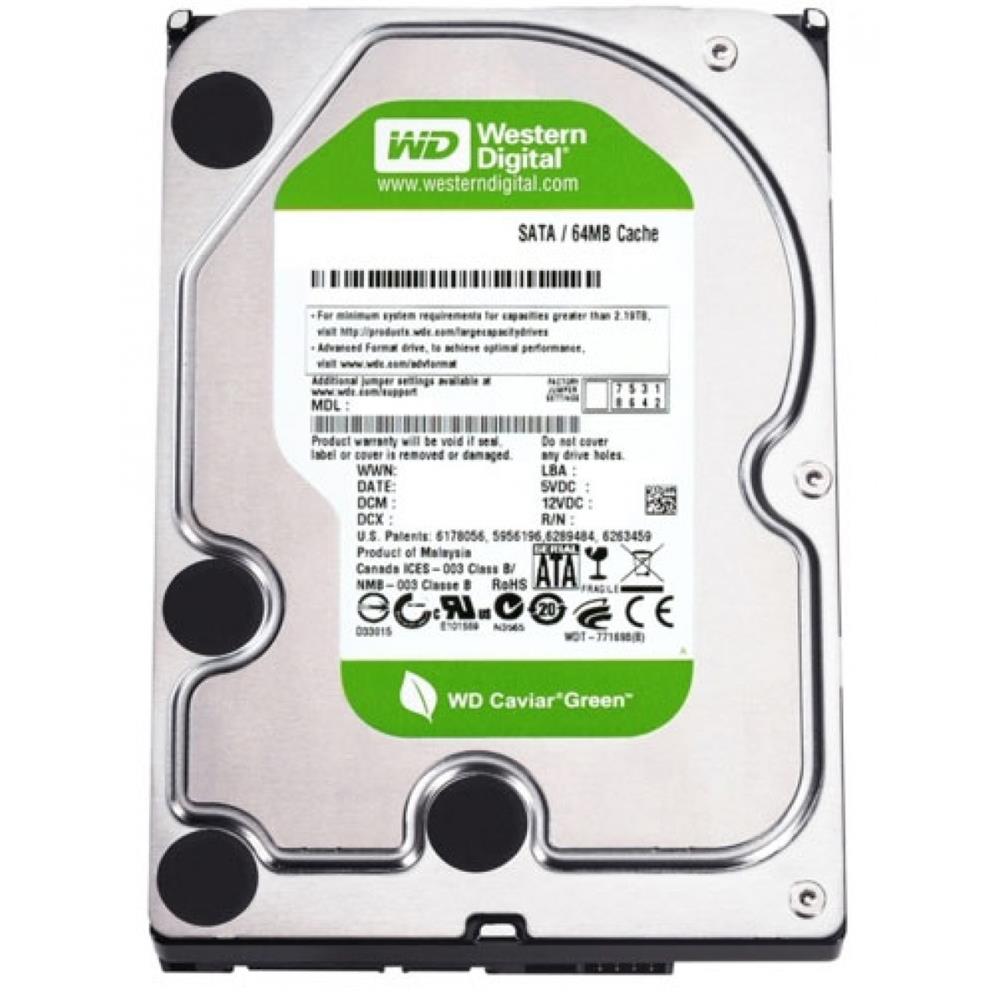 116306 Wd 1Tb Wd10Eurx 7-24 3,5" 64Mb 5400Rpm Harddisk (İthalat) - Görsel 1