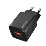 Hytech HY-XEG35 Type USB-C 35W PD + 18W USB QC 3.0 GAN PD-PPS Siyah Hızlı Ev Şarj Adaptörü - Görsel 2