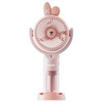 Asonic AFN26 Pembe 500mAh 2 Kademe Nemlendirici Sprey USB Fan - Görsel 2