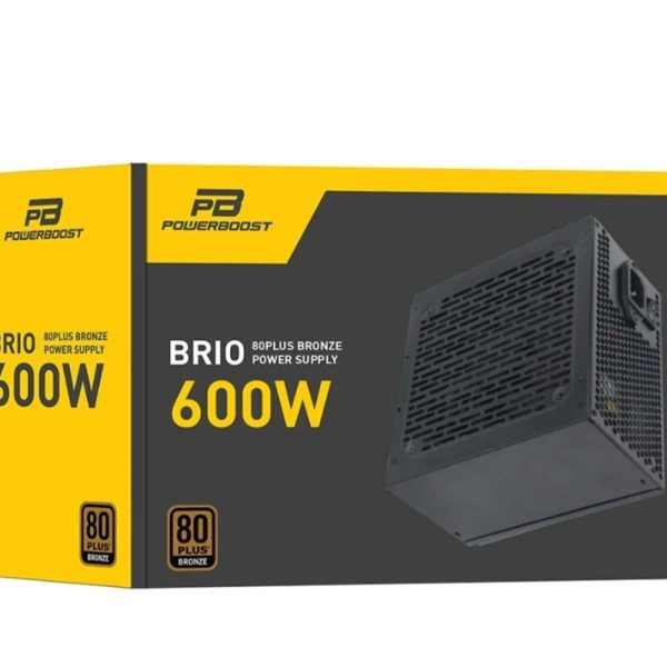 PowerBoost BST-ATX600E 600W APFC 12cm Fanlı  ATX PSU (Retail Box) Güç Kaynağı