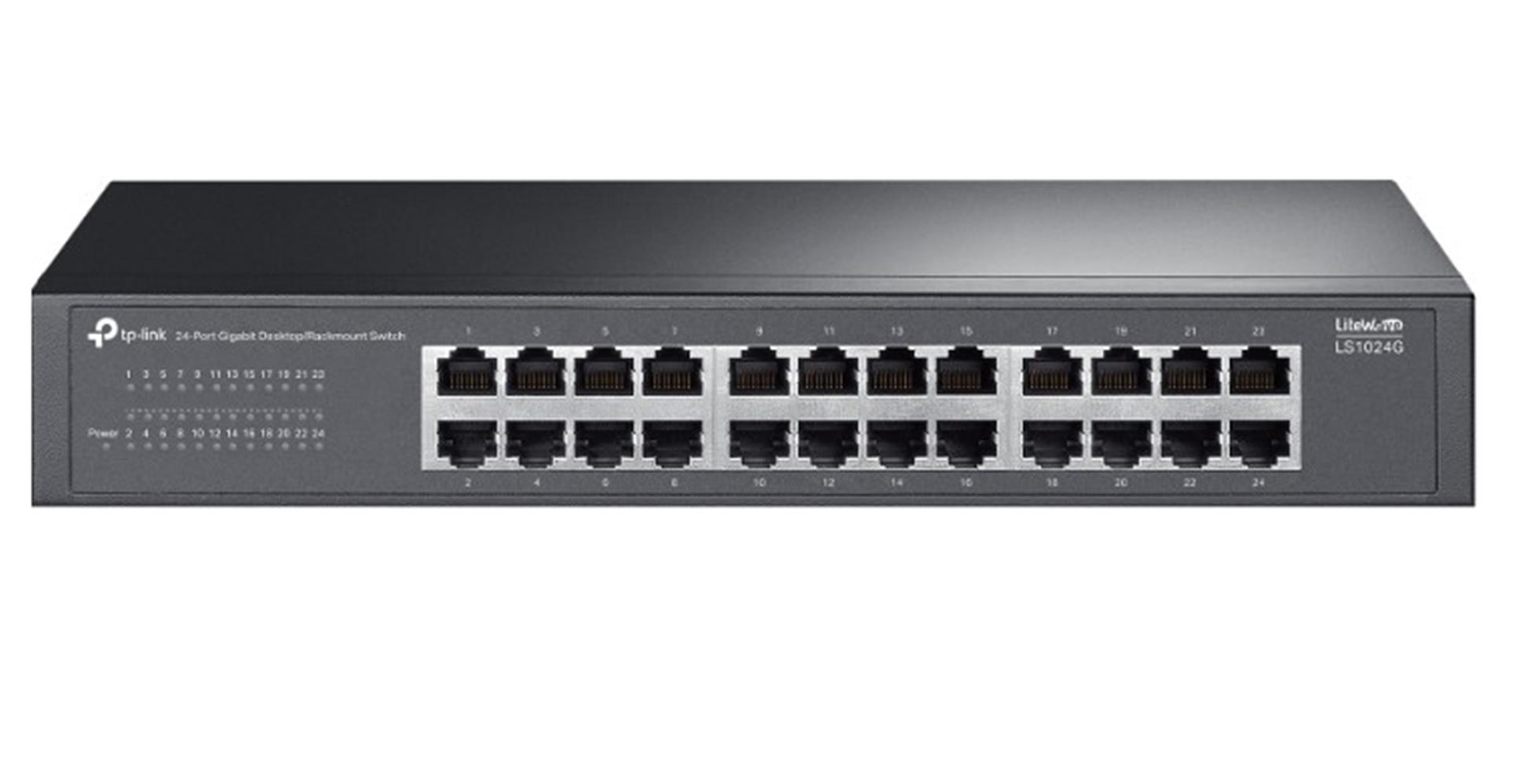 117124 Tp-Link LS1024G 24 Port 10-100-1000 Mbps Switch Metal Kasa - Görsel 1