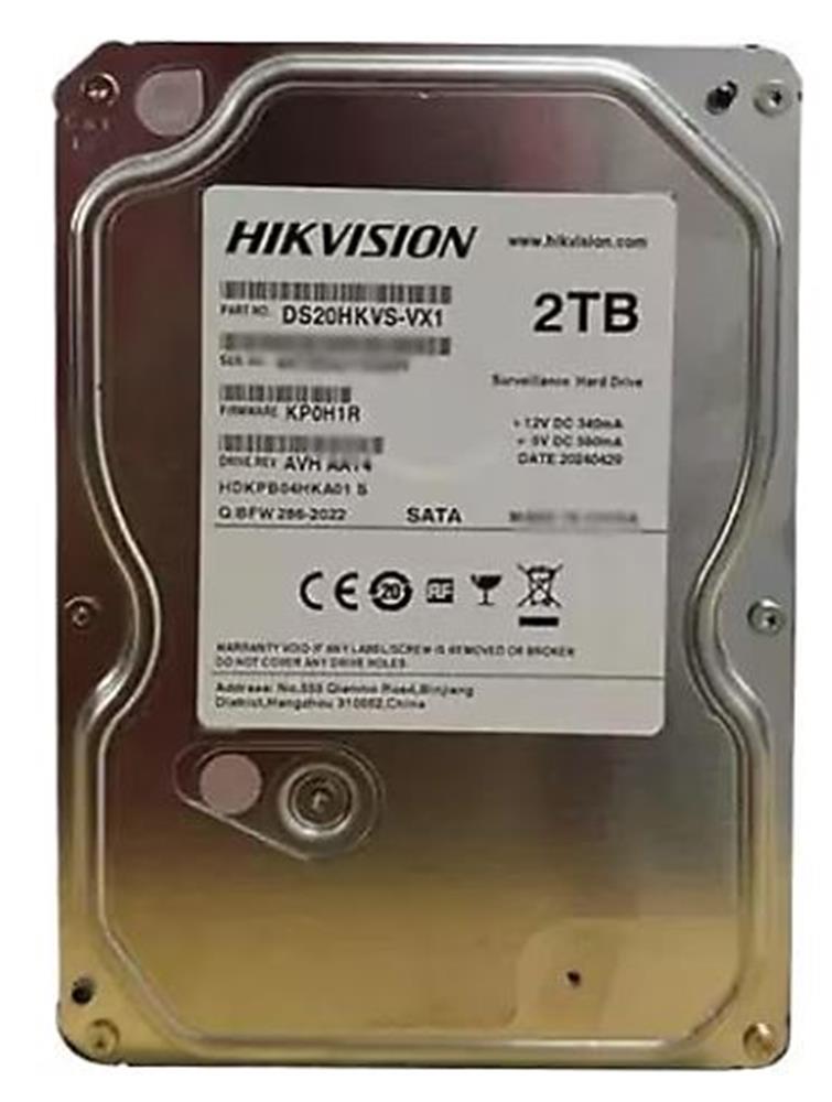 117134 Hikvision 2TB DS20HKVS-VX1 128MB 5400RPM Sata 3.5" Güvenlik Harddisk - Görsel 1