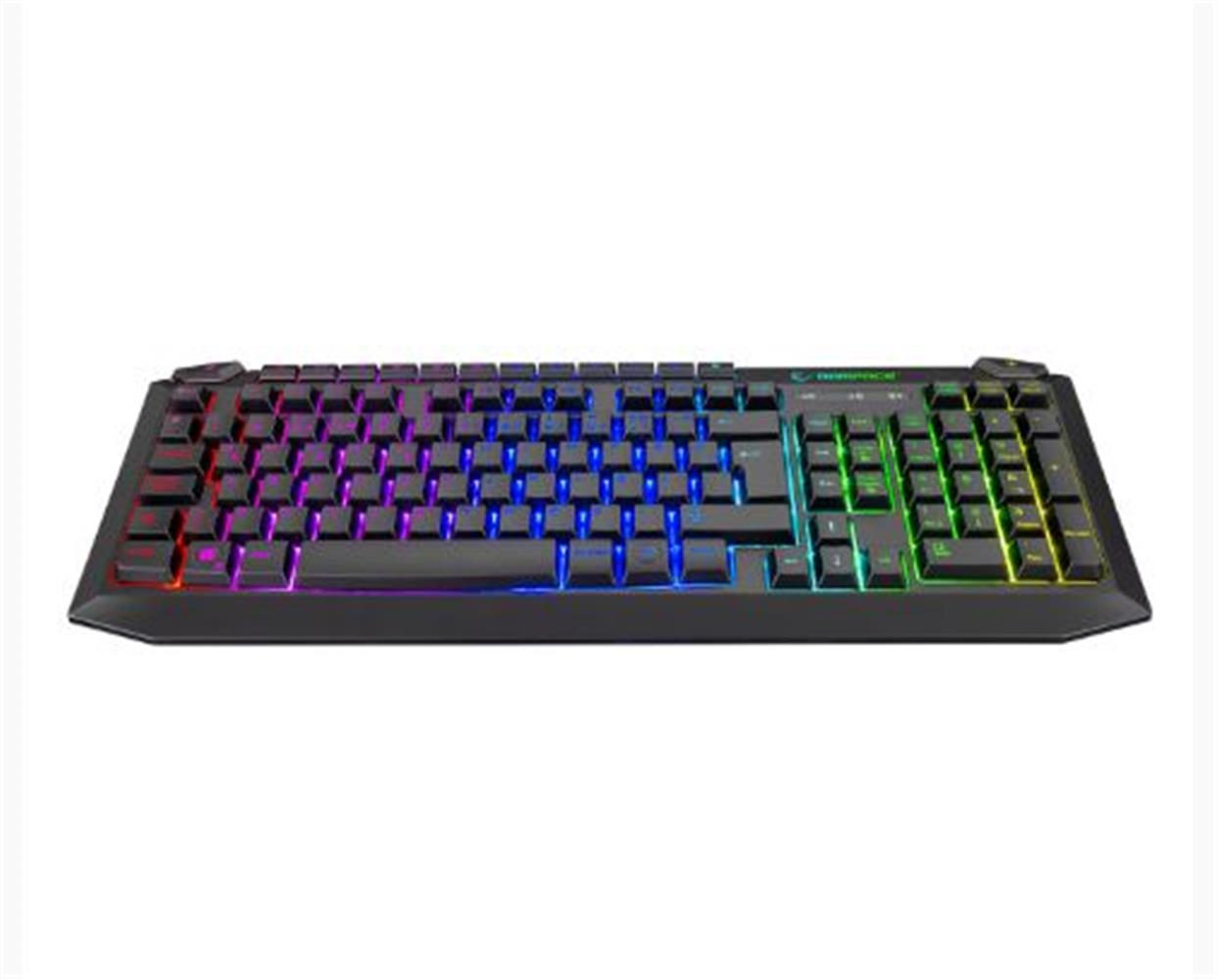 117186 Rampage KB-R310 BROKER V2 Siyah Usb Gökkuşağı Zemin Aydınlatmalı 12800 DPI Oyuncu Klavye + Mouse Set - Görsel 1