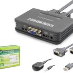 Hadron Hdx1362 Vga Usb Kwm Switch 2Giriş 1Çıkış Kablolu Siyah