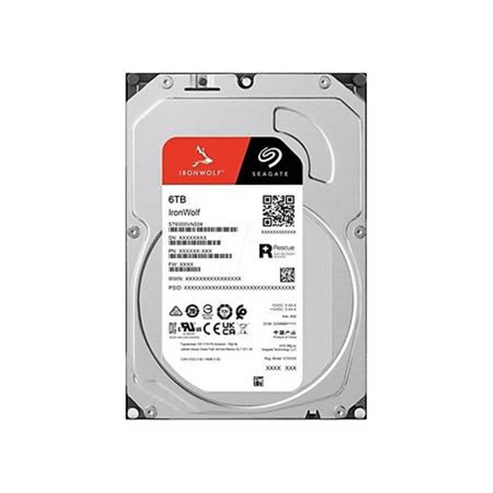 117334 Seagate 6TB Ironwolf 256MB 5400rpm 3.5" SATA 3.0 NAS ST6000VN006 Harddisk - Görsel 1