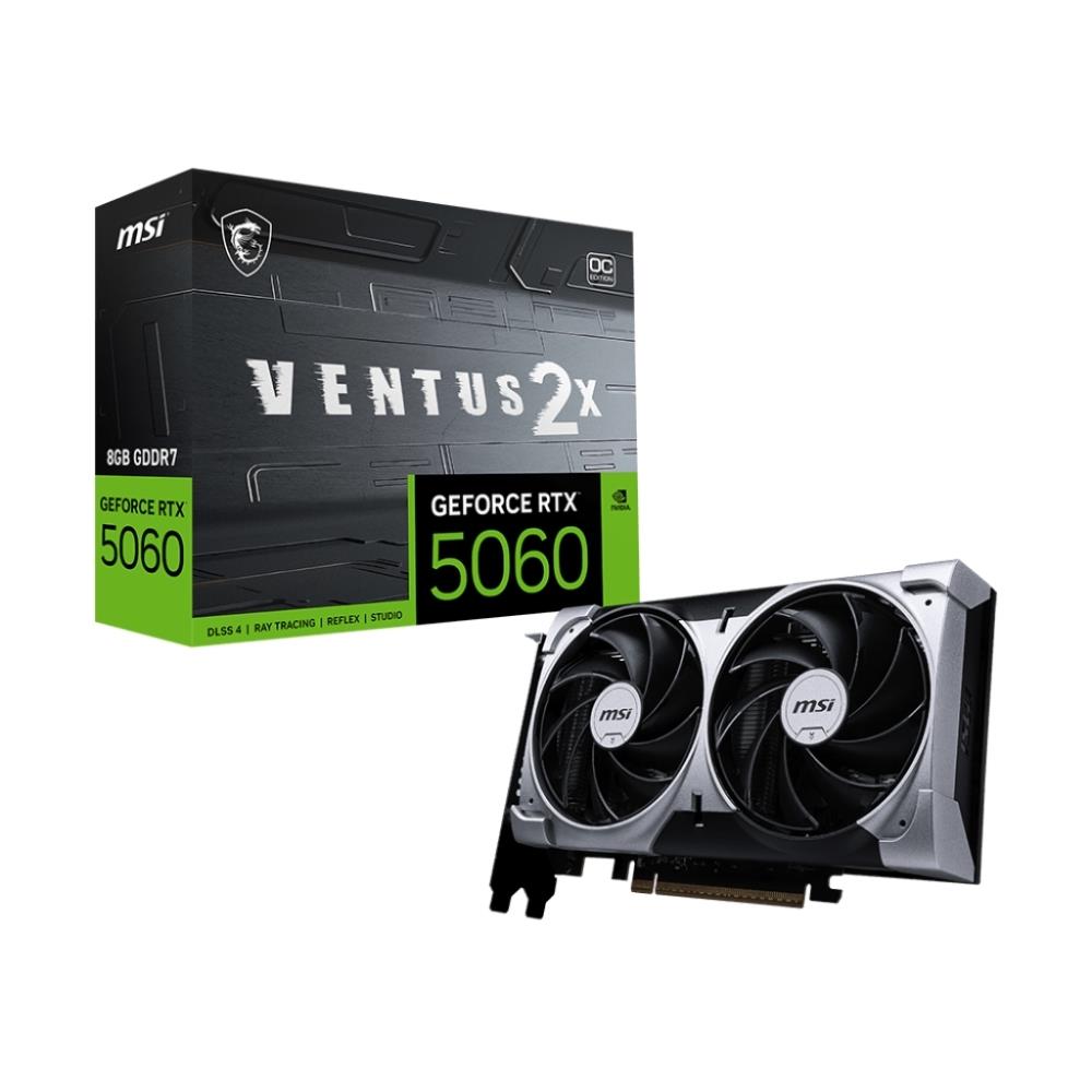 117393 Msi GeForce RTX5060 Ventus 2X 8G OC GDDR7 128Bit Gaming (Oyuncu) Ekran Kartı - Görsel 1