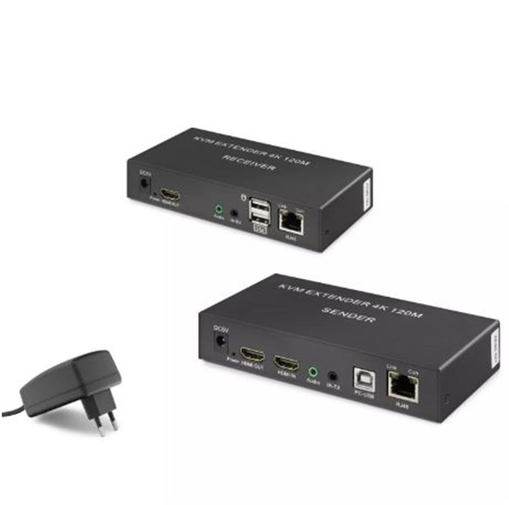117437 Hadron Hdx1306 120M Hdmi Kvm 1080p Full HD Extender Siyah - Görsel 1
