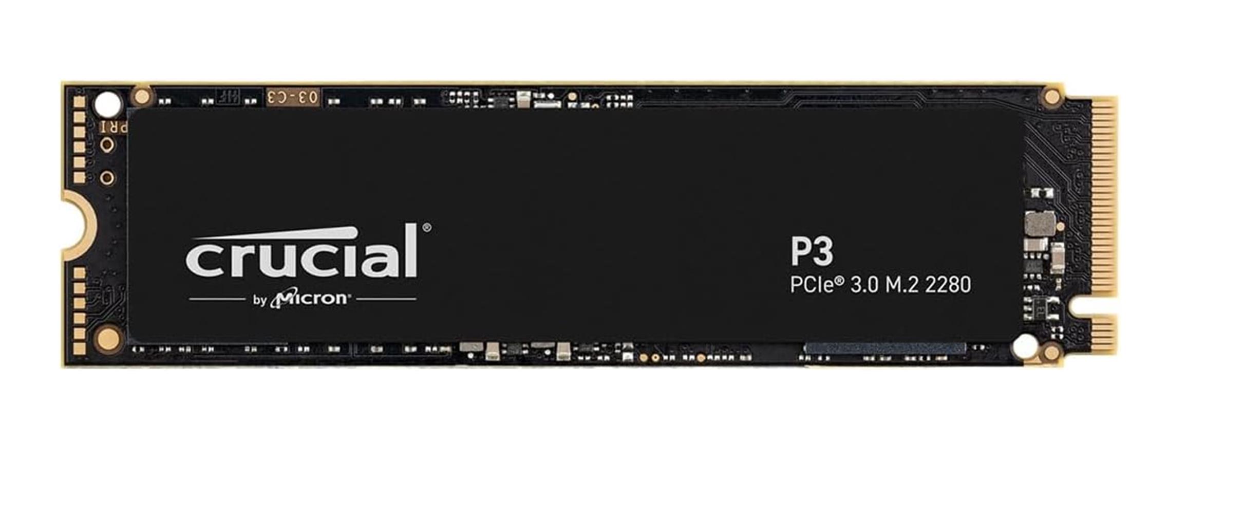 117551 Crucial 1TB P3 M.2 NVMe PCIe CT1000P3SSD8 3500 - 3000MB-s 5 YIL Garanti Gen 3 Ssd - Görsel 1