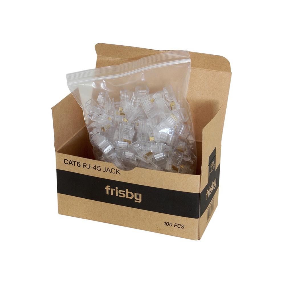 117603 Frisby FNW-RJ4524N 100lü UTP rj45 Konnektör - Görsel 1