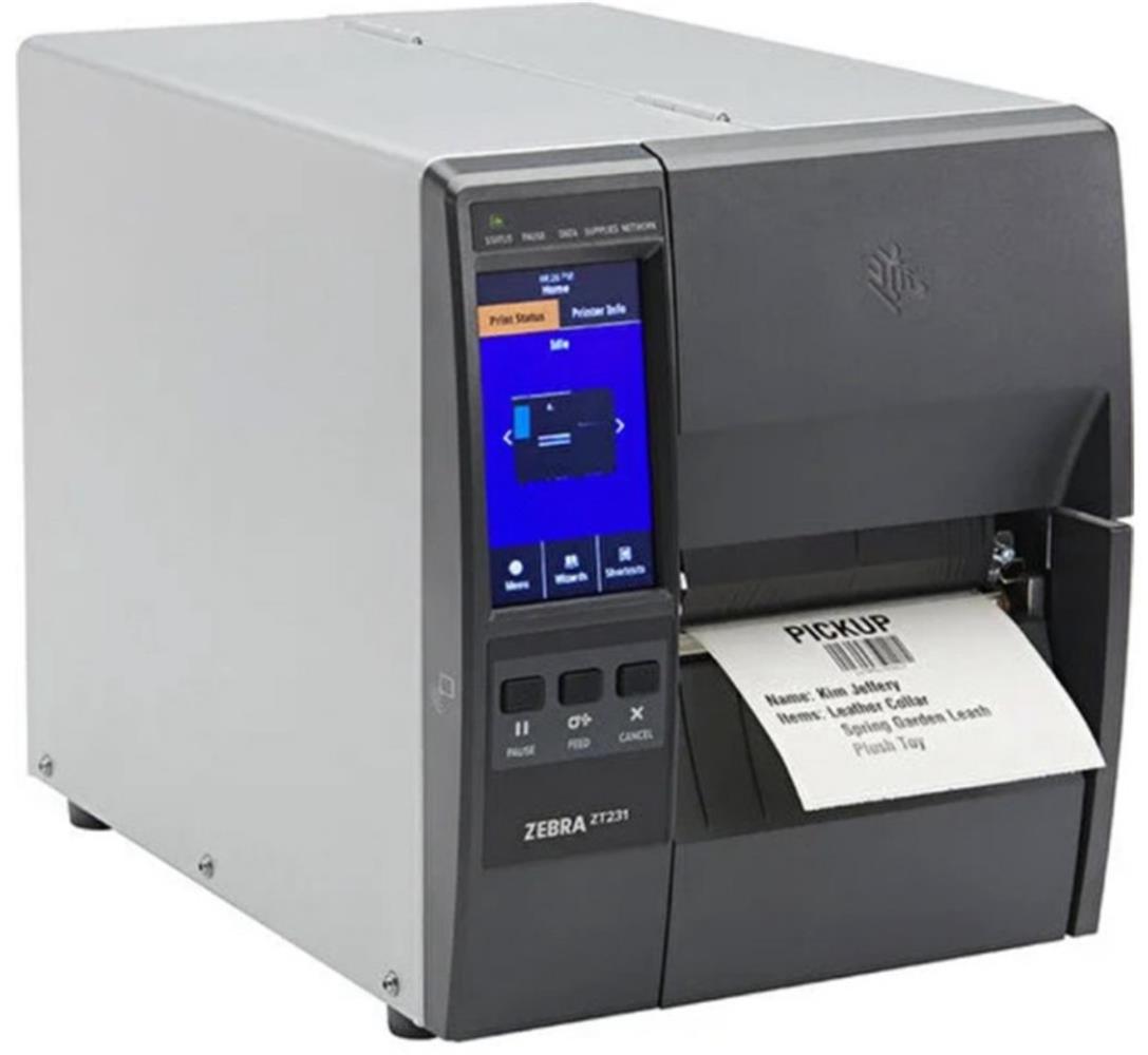 117605 Zebra ZT231T Termal Transfer 203 Dpi Usb, Seri, Ethernet Endüstriyel Barkod Yazıcı - Görsel 1