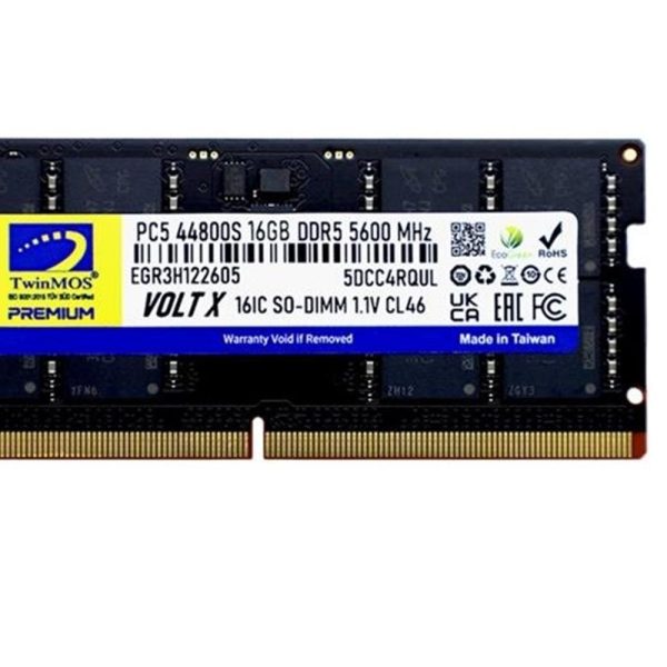 TwinMOS DDR5 16GB 5600MHz CL46 TMD516GB5600S46 Notebook Ram