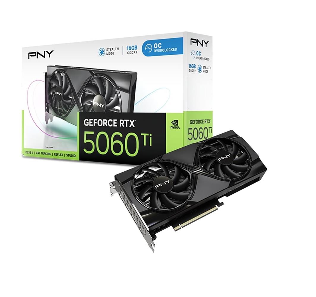 117900 Pny RTX5060Ti OC 16 GB 128 Bit (VCG5060T16DFXPB1-O) Gaming (Oyuncu) Ekran Kartı - Görsel 1