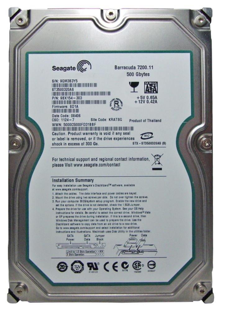 118173 Seagate 500Gb St3500320As - Görsel 1