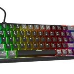 Rampage YORU MINI Siyah-Gri Type-C Bağlantılı OUTEMU Red Swich Q Mekanik Gaming Oyuncu Klavye RGB