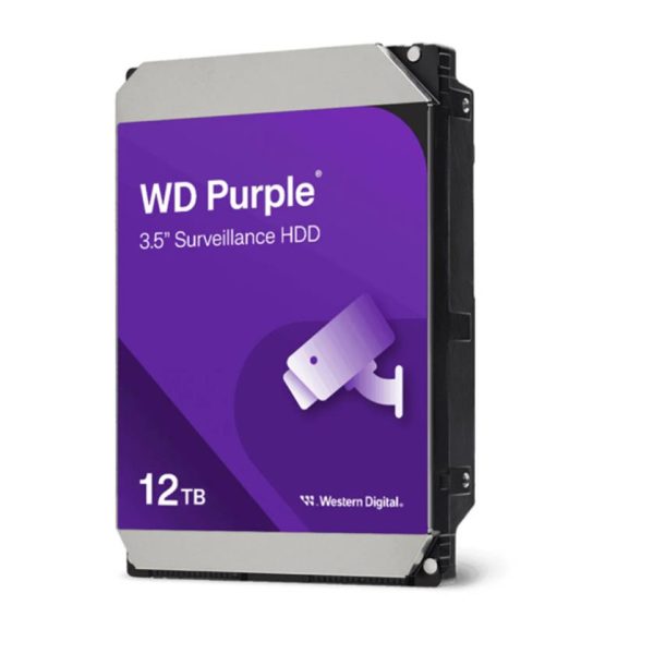 Wd 12Tb wd121 Purple Pro 7200rpm 256MB Sata3 7-24 Güvenlik 3.5 Harddisk (Resmi Distribitör Ürünü)