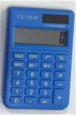 CSL CS-118-M Mavi 8 Hane Cep Tipi Hesap Makinesi - Görsel 2