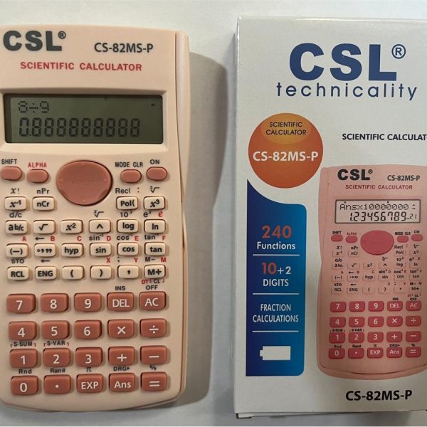 CSL CS-82MS-P Pembe Fonksiyonel Hesap Makinesi
