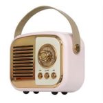 Mikado MD-24BT Echoes 3W 800mAh Pembe Usb+TF Kart+Bluetooth Destekli Klasik Retro Müzik Kutusu - Görsel 2