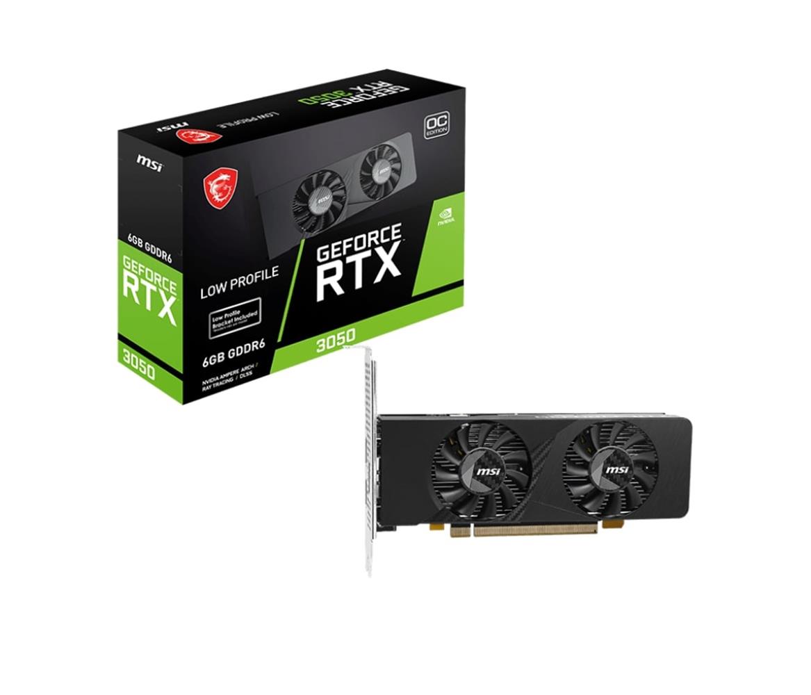 118568 Msi GeForce RTX3050 LP E 6G OC GDDR6 96Bit DX12 Gaming (Oyuncu) Ekran Kartı - Görsel 1