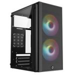 Frisby FC-8970G Mini Tower Gaming Kasa (300W) 2 x 120mm Rainbow Fan - Görsel 2