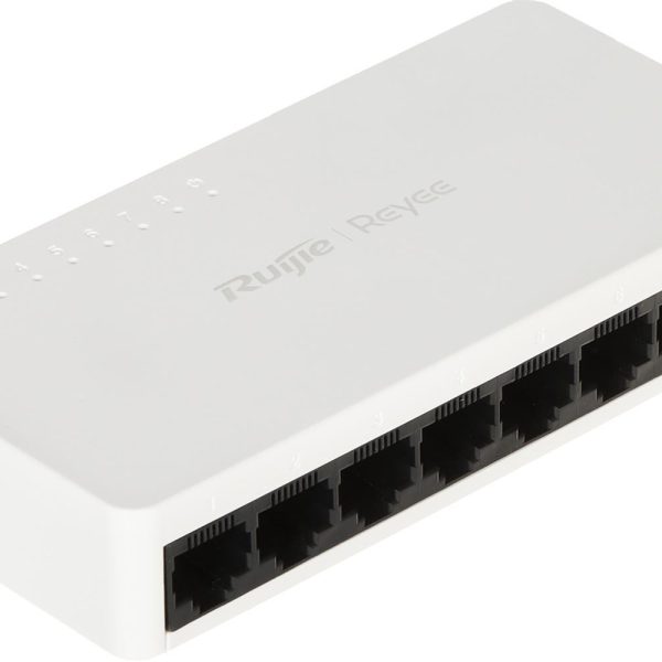 Ruijie Reyee RG-ES08F 8 Portlu, 10-100 Fast Ethernet Tak Çalıştır Switch Plastik Kasa