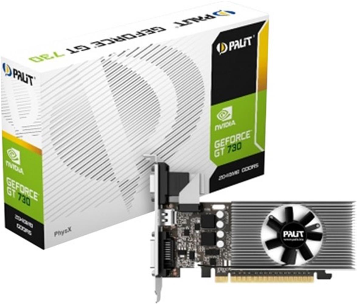 118896 Palit Nvidia GeForce GT 730 2GB 64Bit DDR5 (DX12) PCI-E 2.0 Ekran Kartı (PLT-NE5T7300HD46-2081F) - Görsel 1
