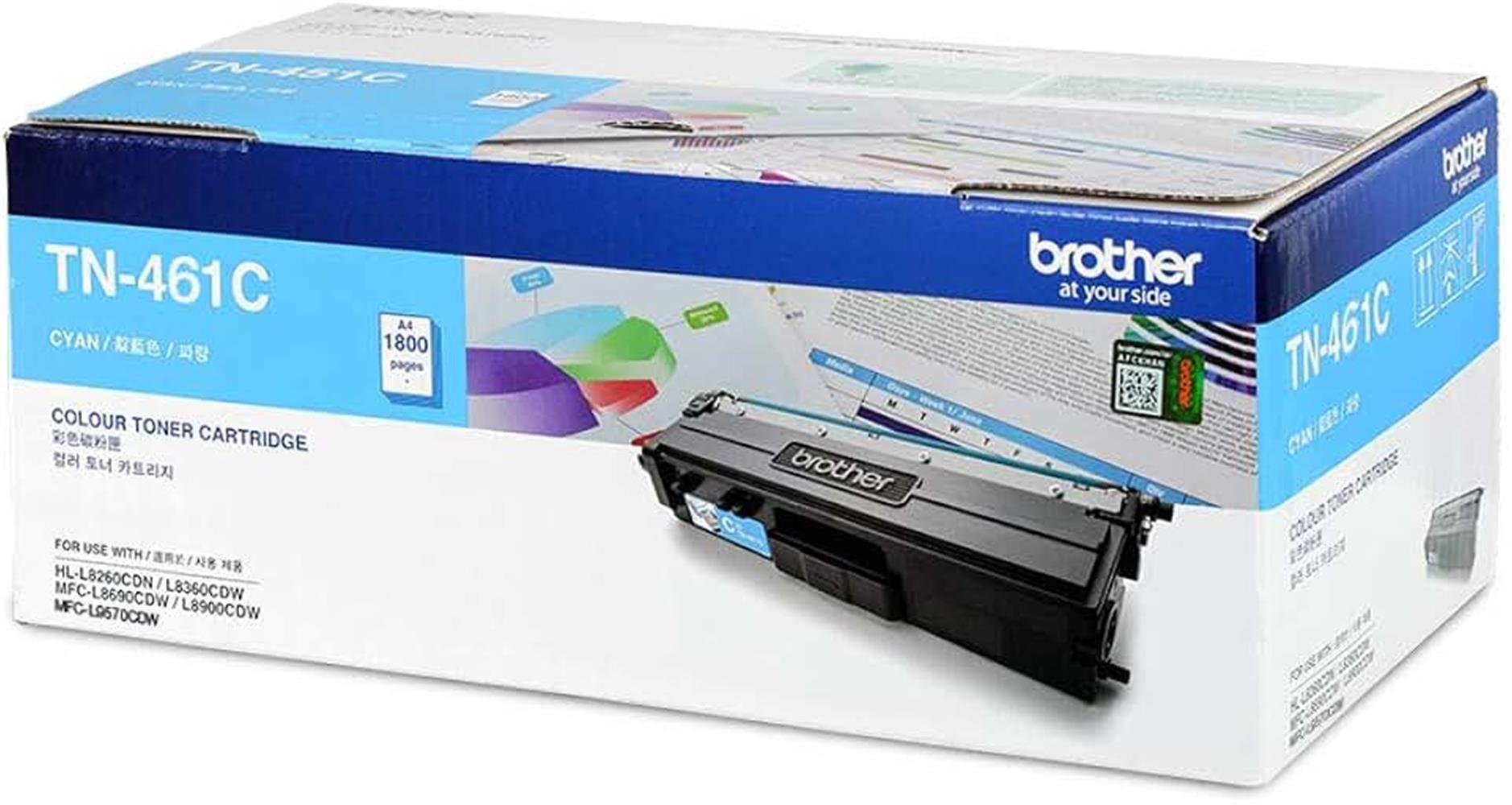118937 Brother TN-461C 1.800 Sayfa Cyan Mavi Toner HL-L8360CDW MFC-L8690CDW - Görsel 1