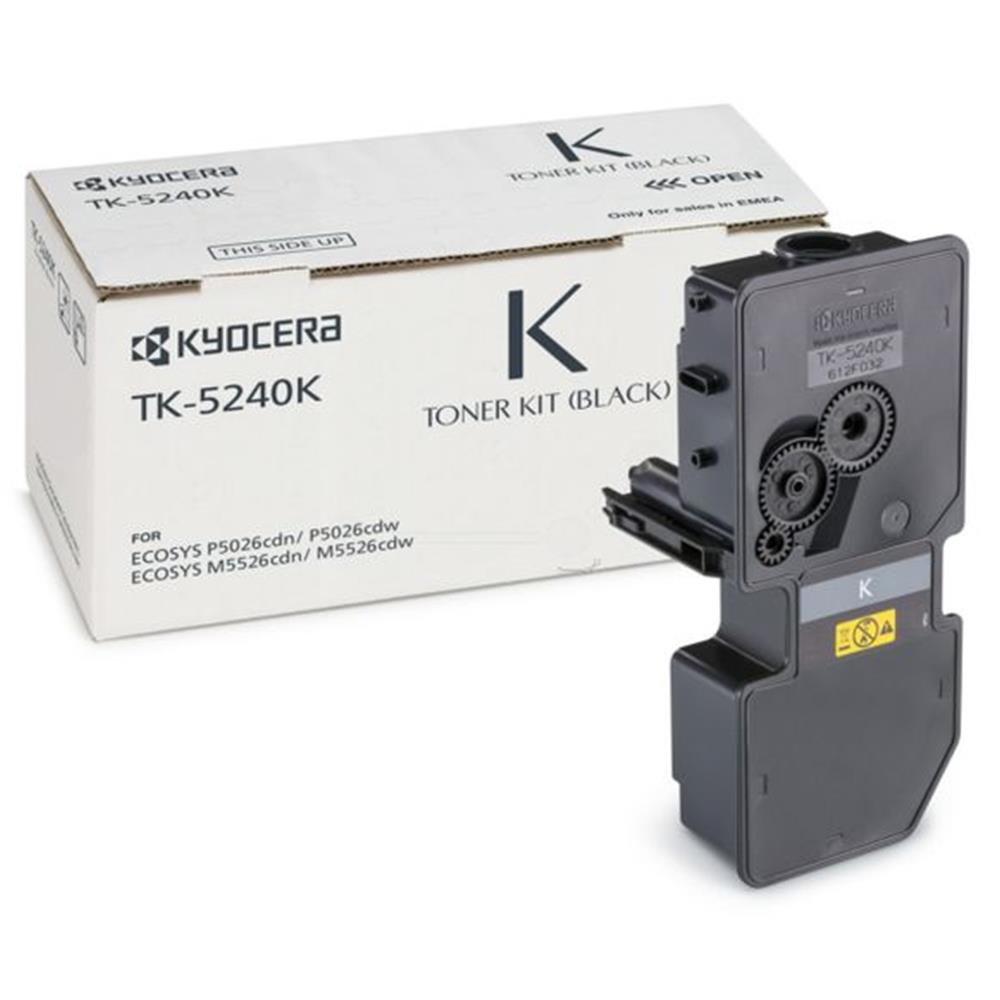 118966 Kyocera TK-5240K Black Siyah Orjinal Fotokopi Toneri Ecosys M5526cdn-5526cdw P5026cdn-5026cdw 4.000 - Görsel 1