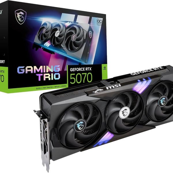 Msi GeForce RTX5070 12G Gaming Trio OC 12GB GDRR7 192B DX12 PCIE 5.0 X16 (3XDP 1XHDMI) Ekran Kartı