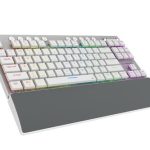 Rampage BERU Beyaz 2.4G + BT Wireless RED SWITCH Mekanik Gaming Oyuncu Klavye Slim  RGB