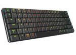 Rampage W-GRANITE Siyah-Gri Low Profile BLUE SWITCH Mekanik Gaming Oyuncu Klavye Q RGB 2,4 ghz+ BT