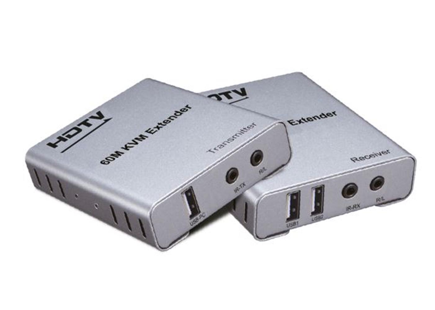 119080 Enkado EKD-HE60KVM 1080p 60 Metre HDMI USB KVM Extender - Görsel 1