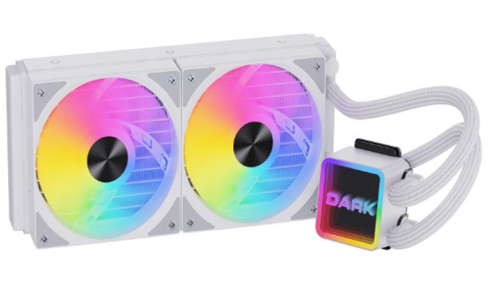 119114 Dark DKCCW247W Freezer Beyaz 2025 Edition 240mm 250W TDP,Addresseble RGB LEDli Sıvı Soğutma - Görsel 1