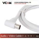 Vcom CV601R 5mt Analog Beyaz Tv Kablosu