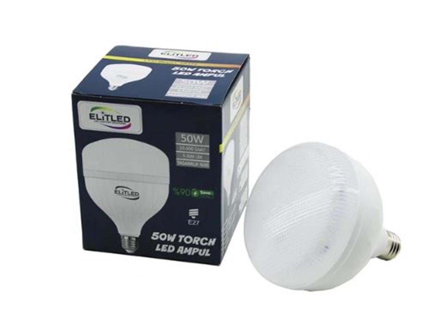 119324 ELİTLED 50W BEYAZ TORCH AMPUL - Görsel 1