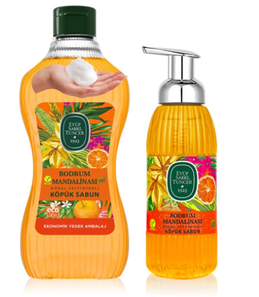 119383 Eyüp Sabri Tuncer 1,5 lt+500 ml Bodrum Mandalina Köpük Sabun - Görsel 1