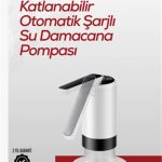 Apache K3 Şarjlı Su Pompası (Usb Şarj Grişi-Şarj Lambası-Paslanmaz Çelik)