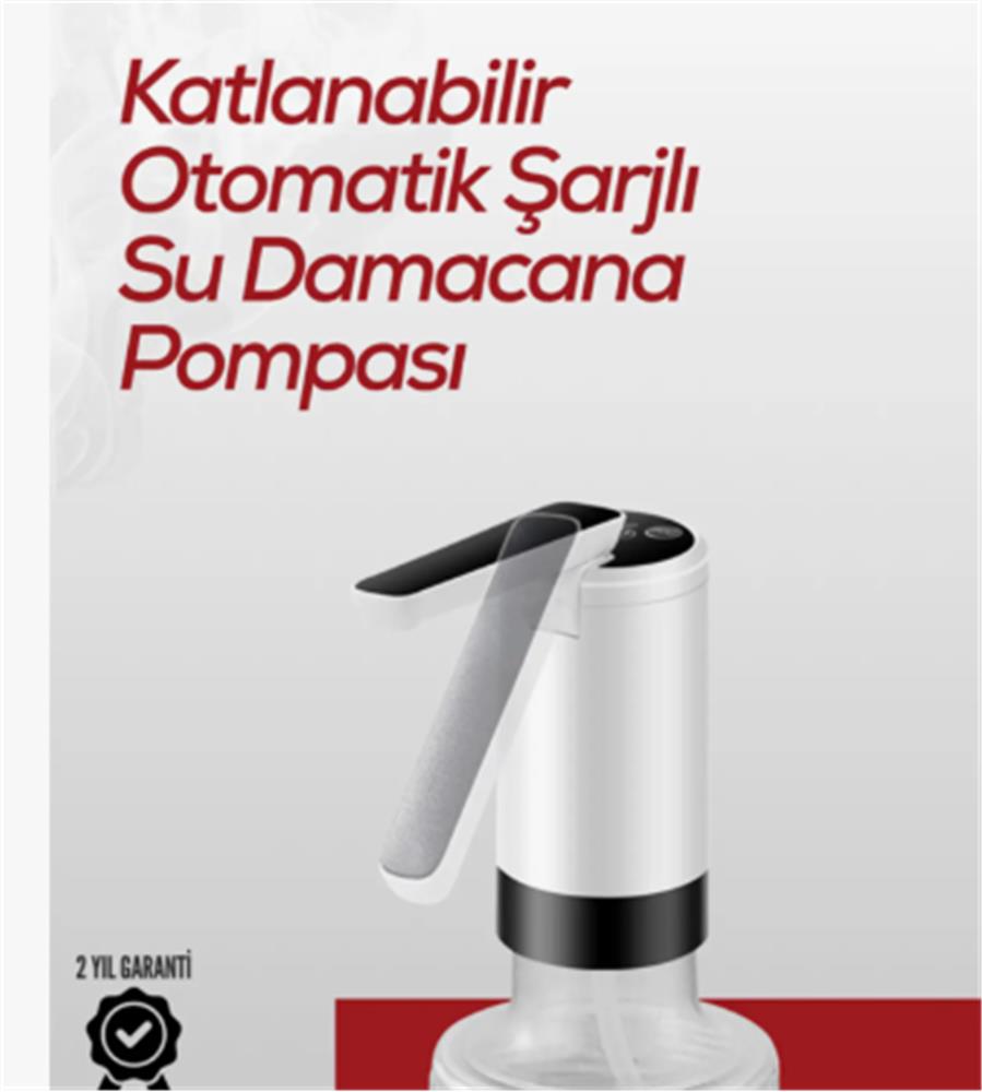 119484 Apache K3 Şarjlı Su Pompası (Usb Şarj Grişi-Şarj Lambası-Paslanmaz Çelik) - Görsel 1