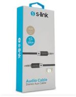 S-link SL-SP70 1m Siyah 3.5mm Stereo Ses Kablosu - Görsel 2