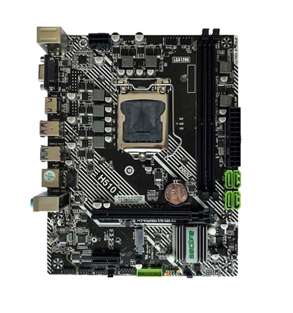 119670 Seclife H510DA Intel LGA1200 DDR4 MATX (Sadece 10.Nesil) 1200p Anakart - Görsel 1