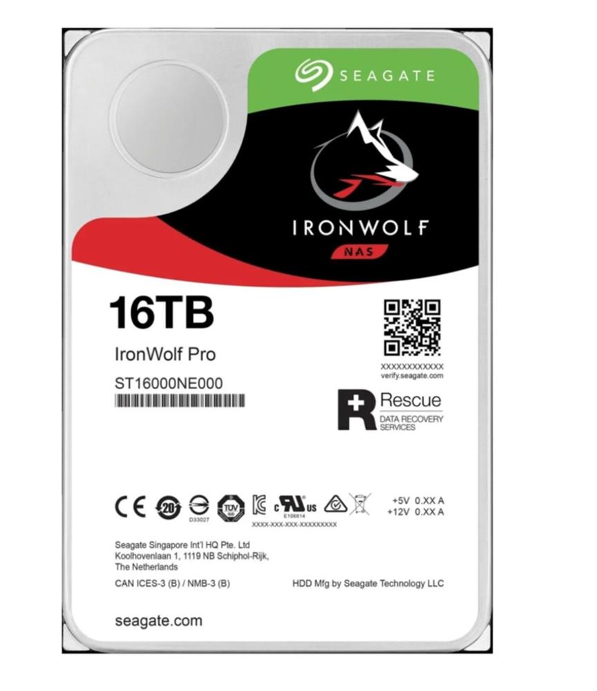 119714 Seagate 16TB IronWolf ST16000NE000 SATA 3.0 7200 RPM 3.5" Nas Harddisk (İthalat) - Görsel 1